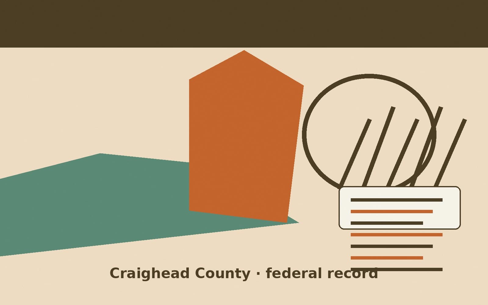 Public notice. Craighead County, Arkansas, has a federal award on the public books. On September 21, 2026, the Department of Transportation recorded a cooperative agreement of $44,