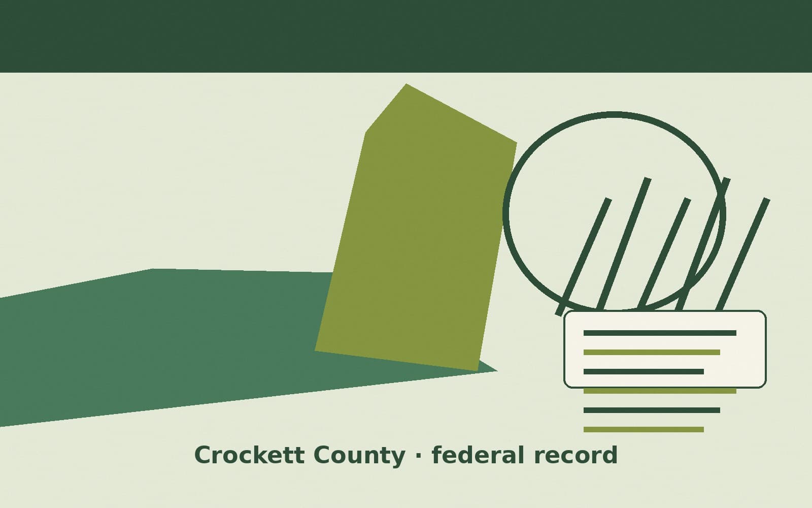 Public notice. Crockett County, Tennessee, has a federal award on the public books. On October 1, 2026, the Department of Veterans Affairs recorded a purchase order of $26,363.23.
