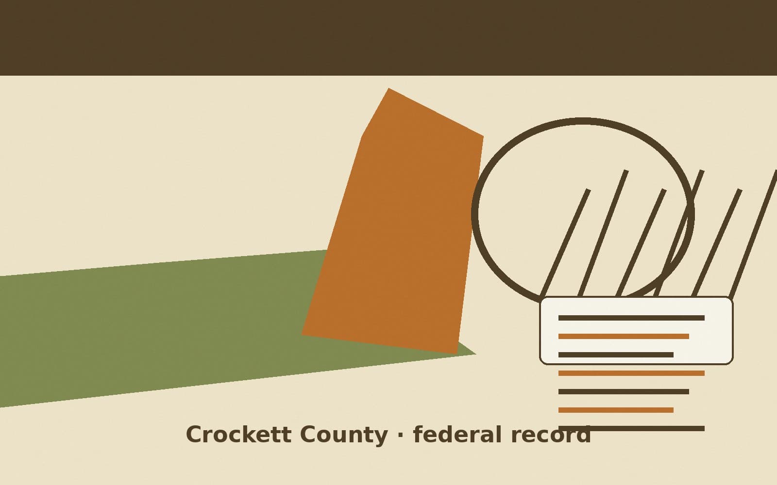 Public notice. Crockett County, Texas, has a federal award on the public books. On August 10, 2026, the Department of Education recorded a formula grant of $26,709. The office on t