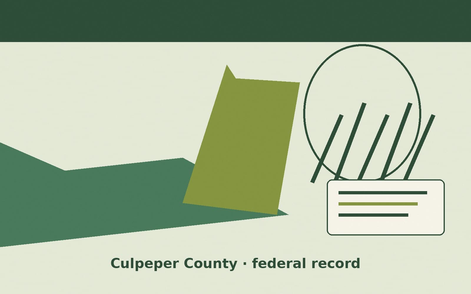 Public notice. Culpeper County, Virginia, has a federal award on the public books. On September 23, 2026, the Department of Health and Human Services recorded a project grant of $3