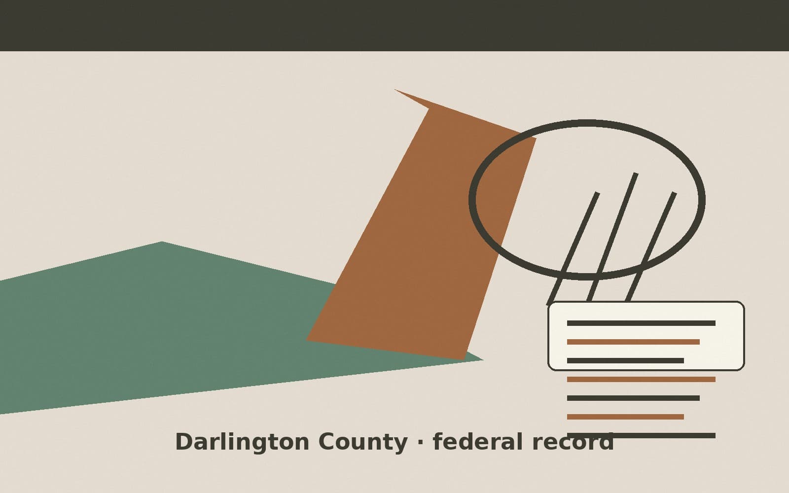 Public notice. Darlington County, South Carolina, has a federal award on the public books. On September 15, 2026, the Department of Transportation recorded a project grant of $1,30
