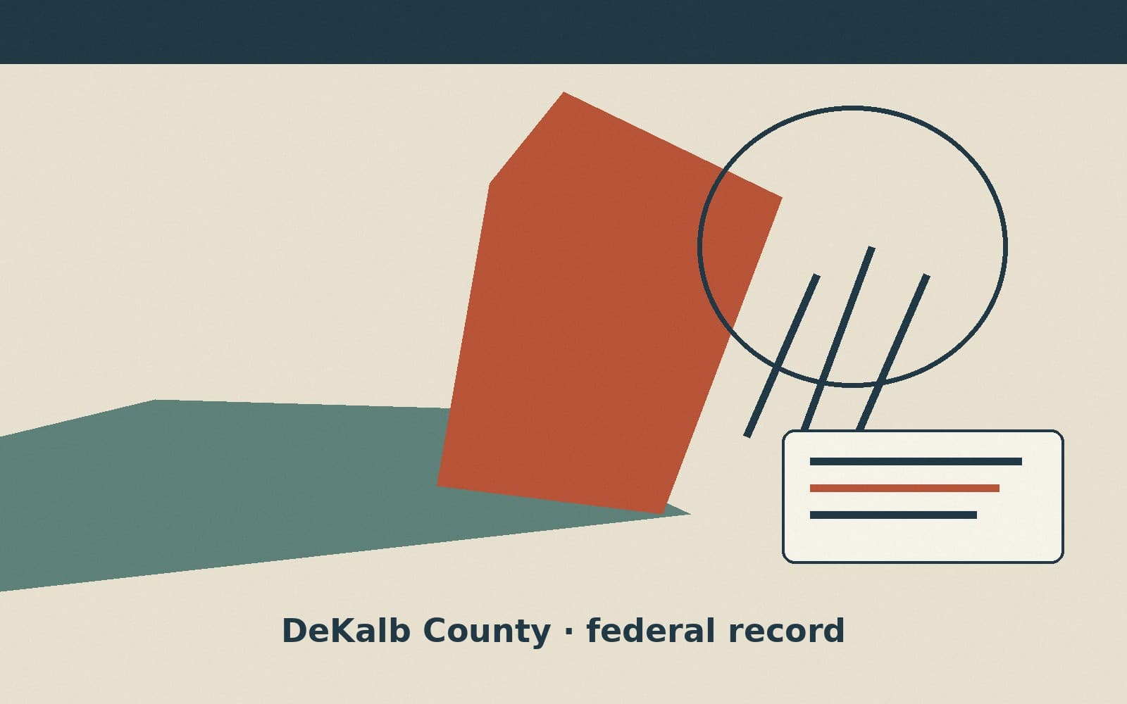 Public notice. DeKalb County, Alabama, has a federal award on the public books. On September 2, 2026, the Department of the Interior recorded a purchase order of $12,500. The offic
