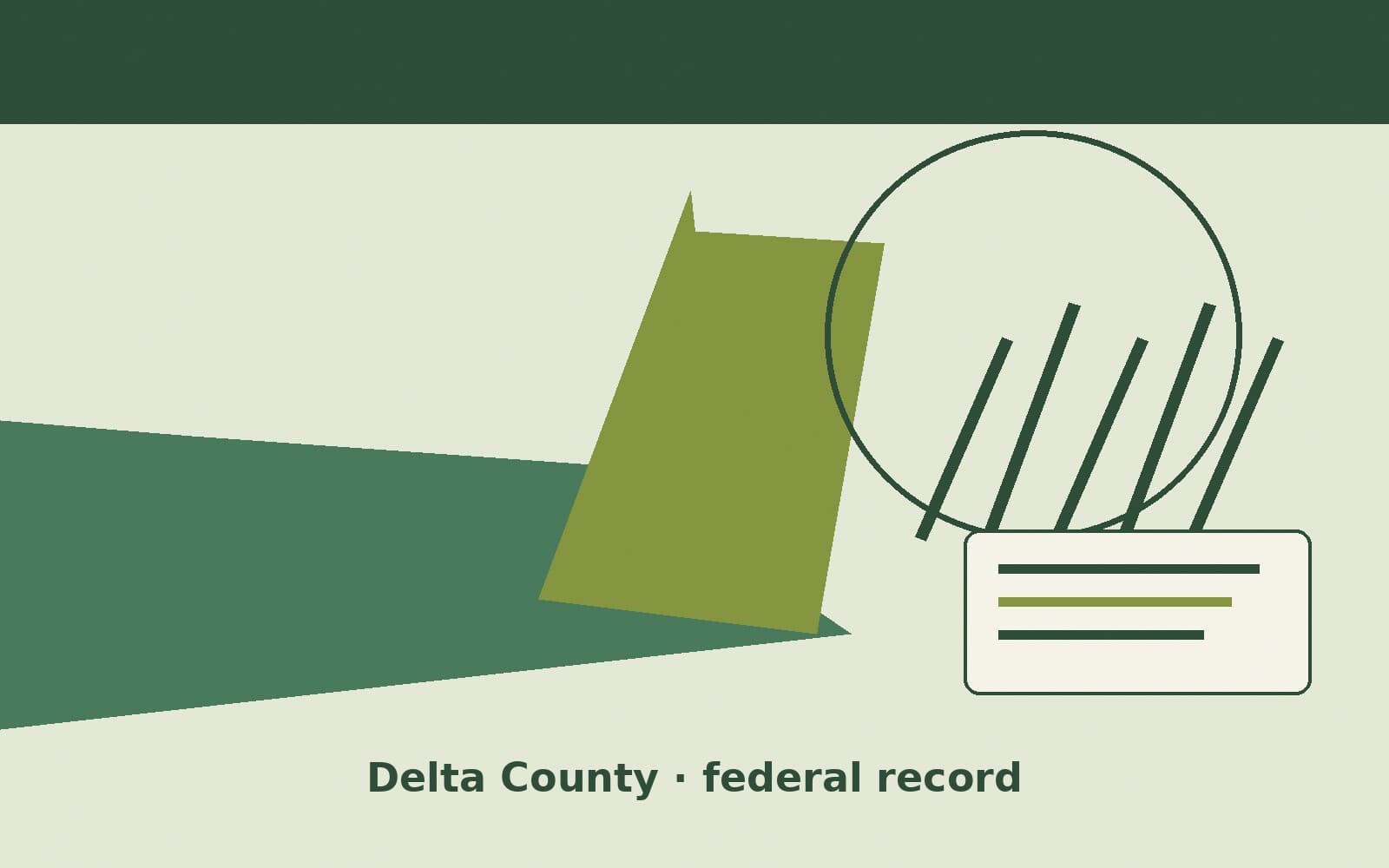 Public notice. Delta County, Michigan, has a federal award on the public books. On September 30, 2026, the Department of Homeland Security recorded a purchase order of $21,280. The