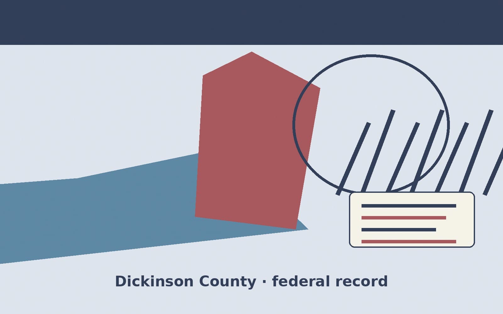 Public notice. Dickinson County, Kansas, has a federal award on the public books. On September 25, 2026, the National Archives and Records Administration recorded a definitive cont