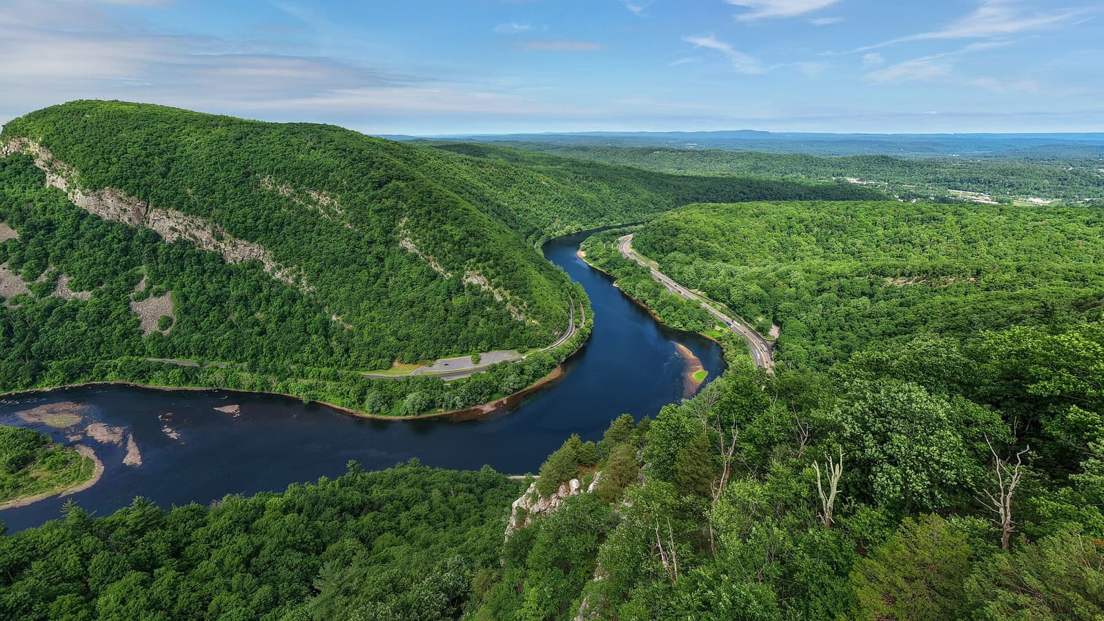 Aerial view of the Delaware Water Gap on the Delaware River (file photo).