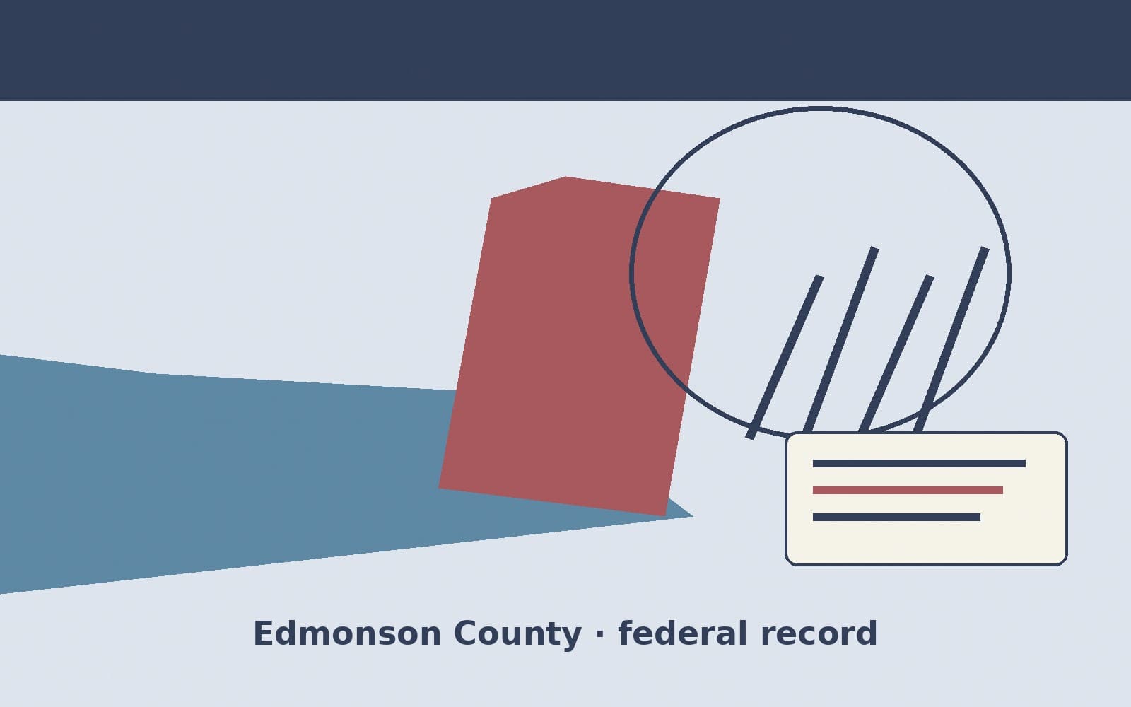 Public notice. Edmonson County, Kentucky, has a federal award on the public books. On September 25, 2026, the Department of the Interior recorded a definitive contract of $1,707,55