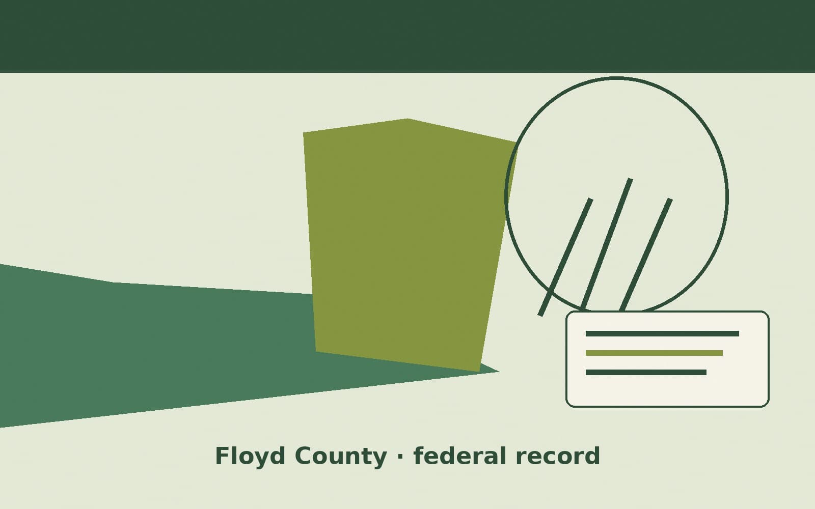 Public notice. Floyd County, Georgia, has a federal award on the public books. On September 30, 2026, the General Services Administration recorded a blanket-purchase call of $49,95