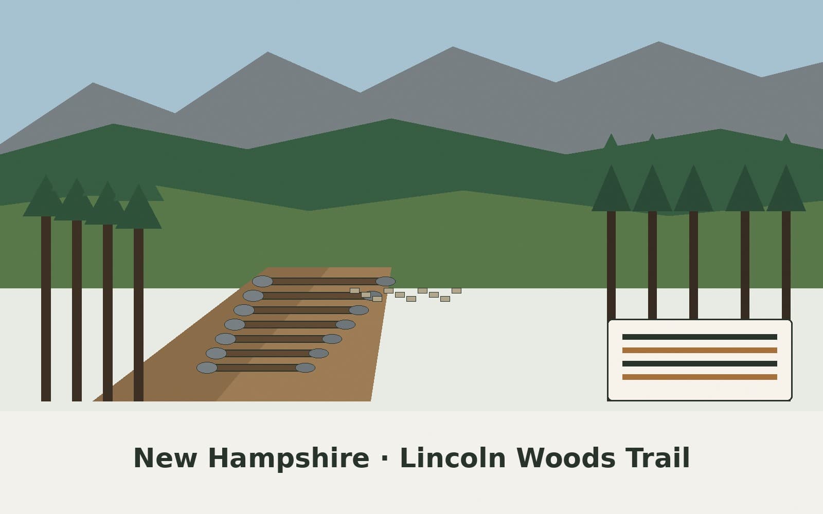 A small New Hampshire builder got a $658,371.71 Forest Service job to fix a trail in the White Mountains.
