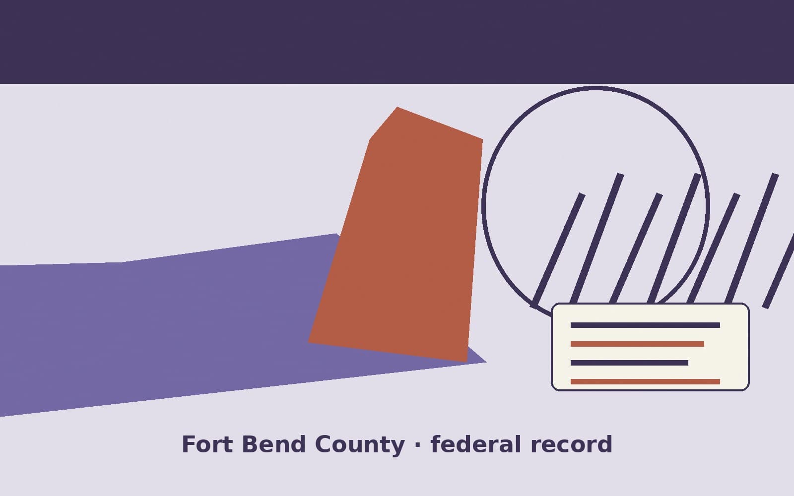 Public notice. Fort Bend County, Texas, has a federal award on the public books. On September 25, 2026, the Department of Commerce recorded a purchase order of $86,112. The office