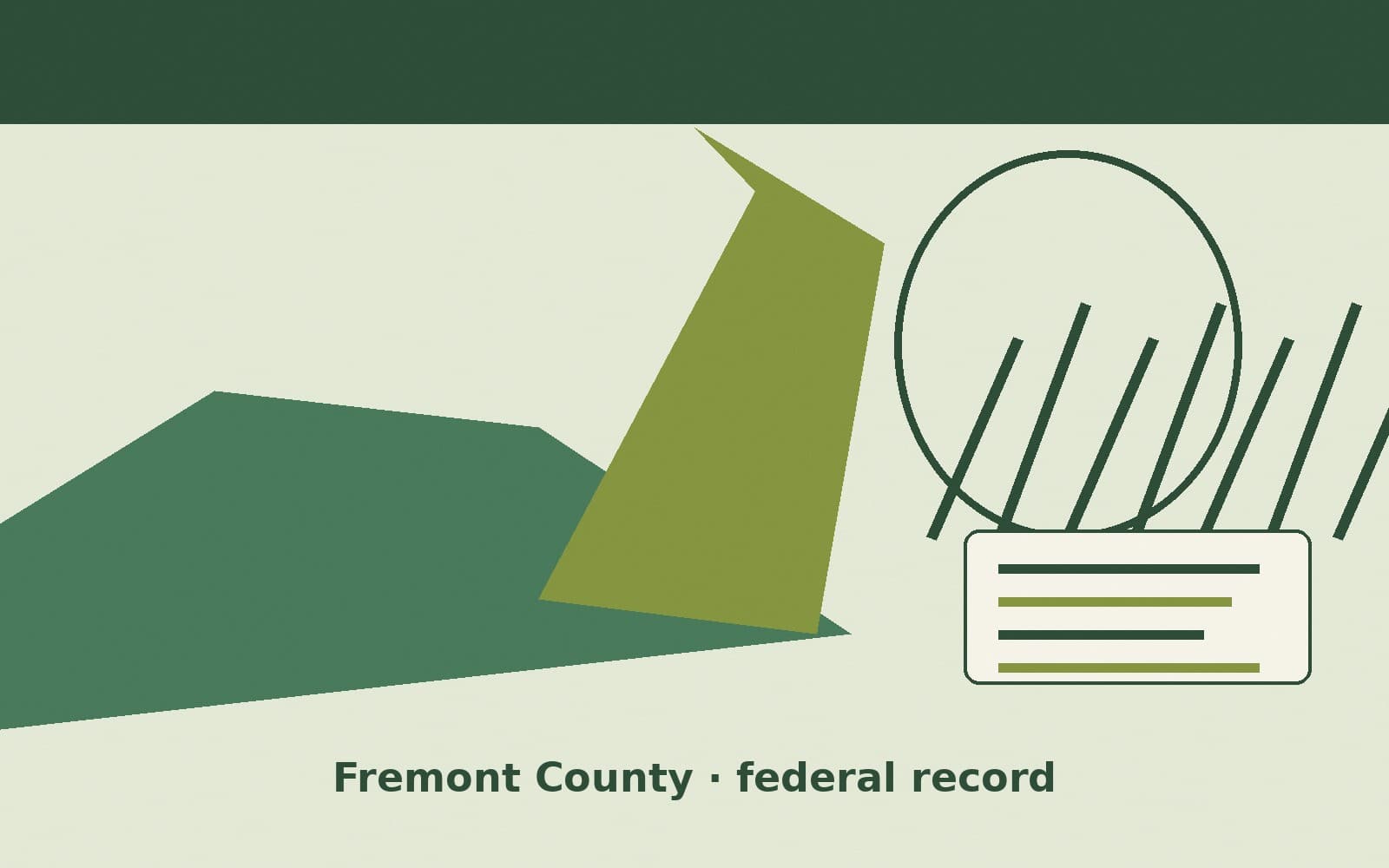 Public notice. Fremont County, Colorado, has a federal award on the public books. On September 25, 2026, the Department of the Interior recorded a definitive contract of $790,000.