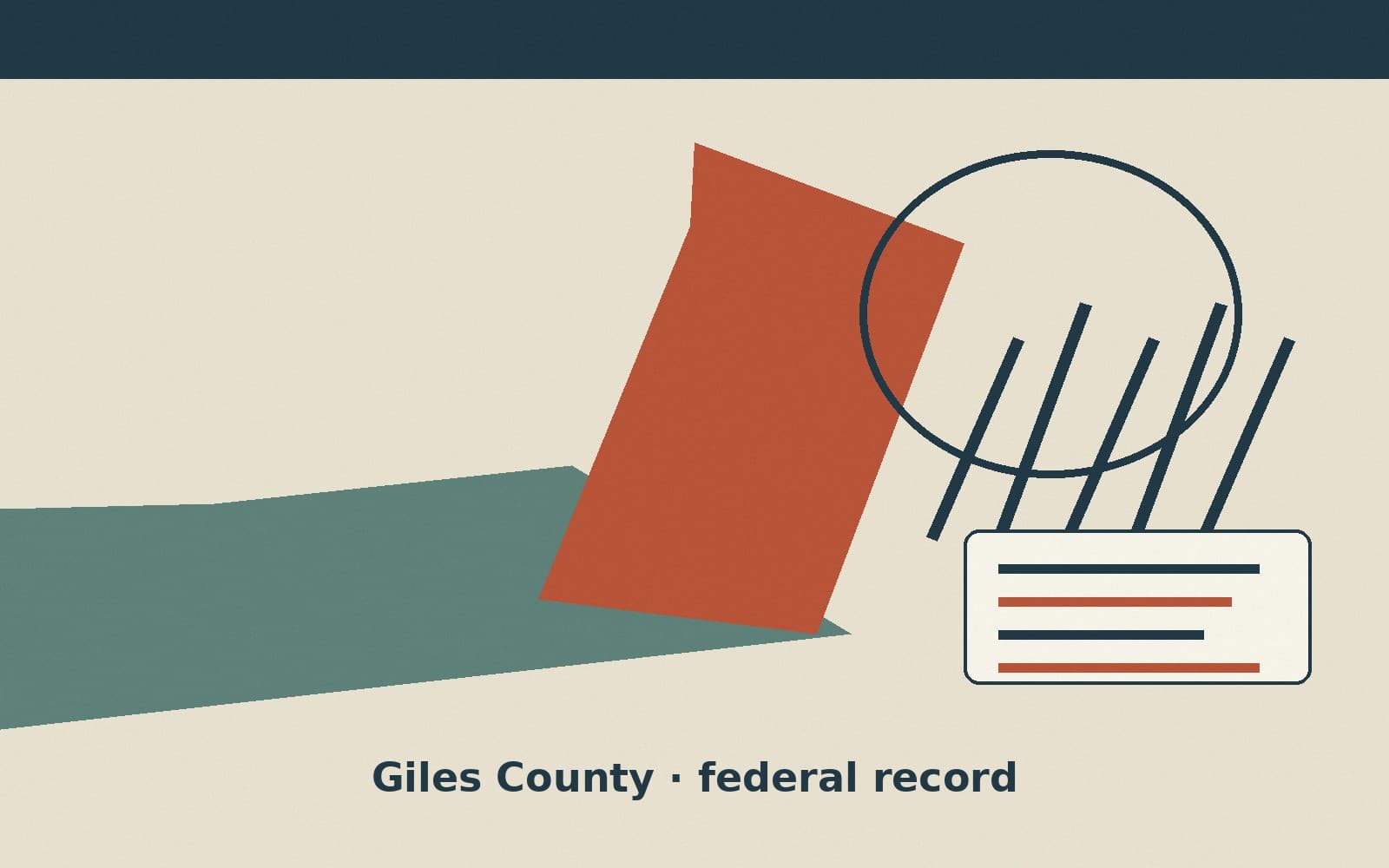 Public notice. Giles County, Tennessee, has a federal award on the public books. On September 20, 2026, the Department of Veterans Affairs recorded a purchase order of $625,628.90.