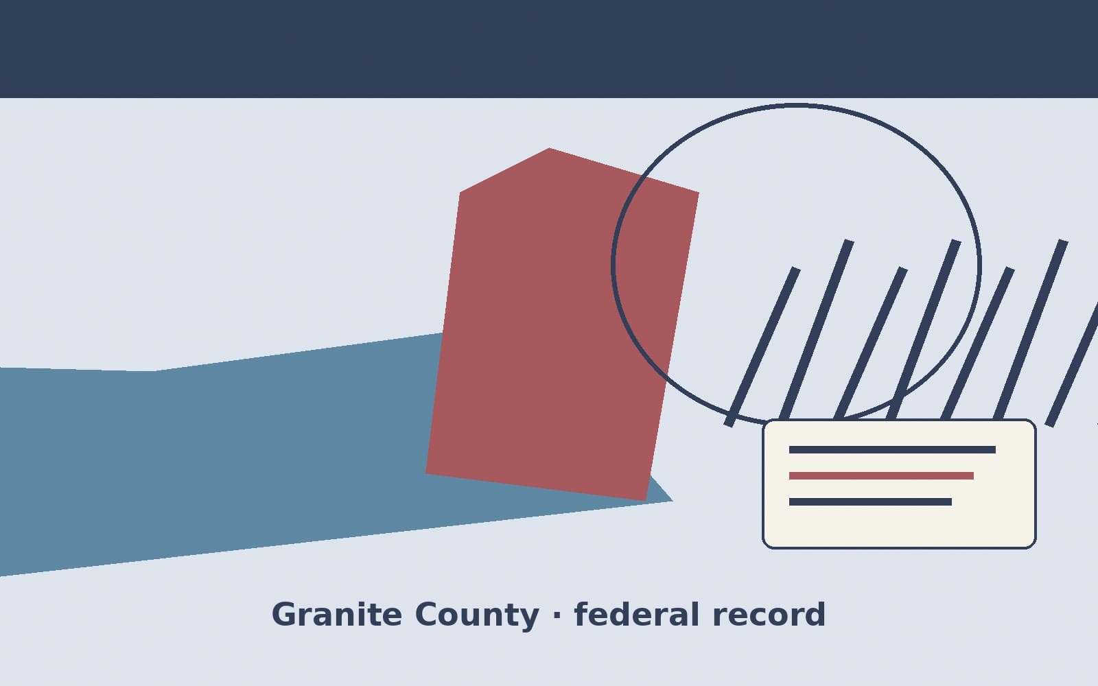 Public notice. Granite County, Montana, has a federal award on the public books. On September 25, 2026, the Department of Agriculture recorded a contract of $20,000. The office on