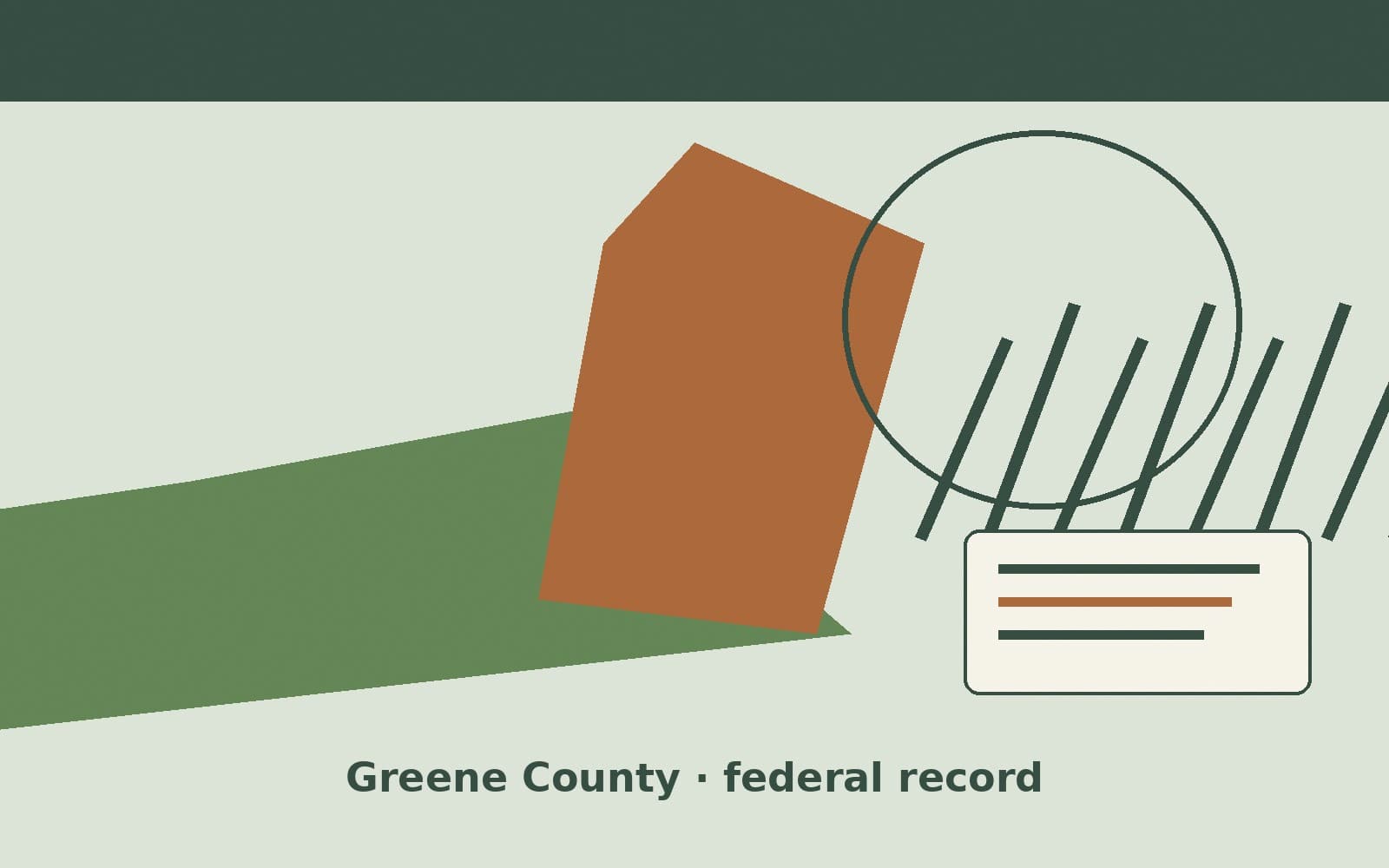 Public notice. Greene County, Alabama, has a federal award on the public books. On September 17, 2026, the Department of Health and Human Services recorded a project grant of $962,