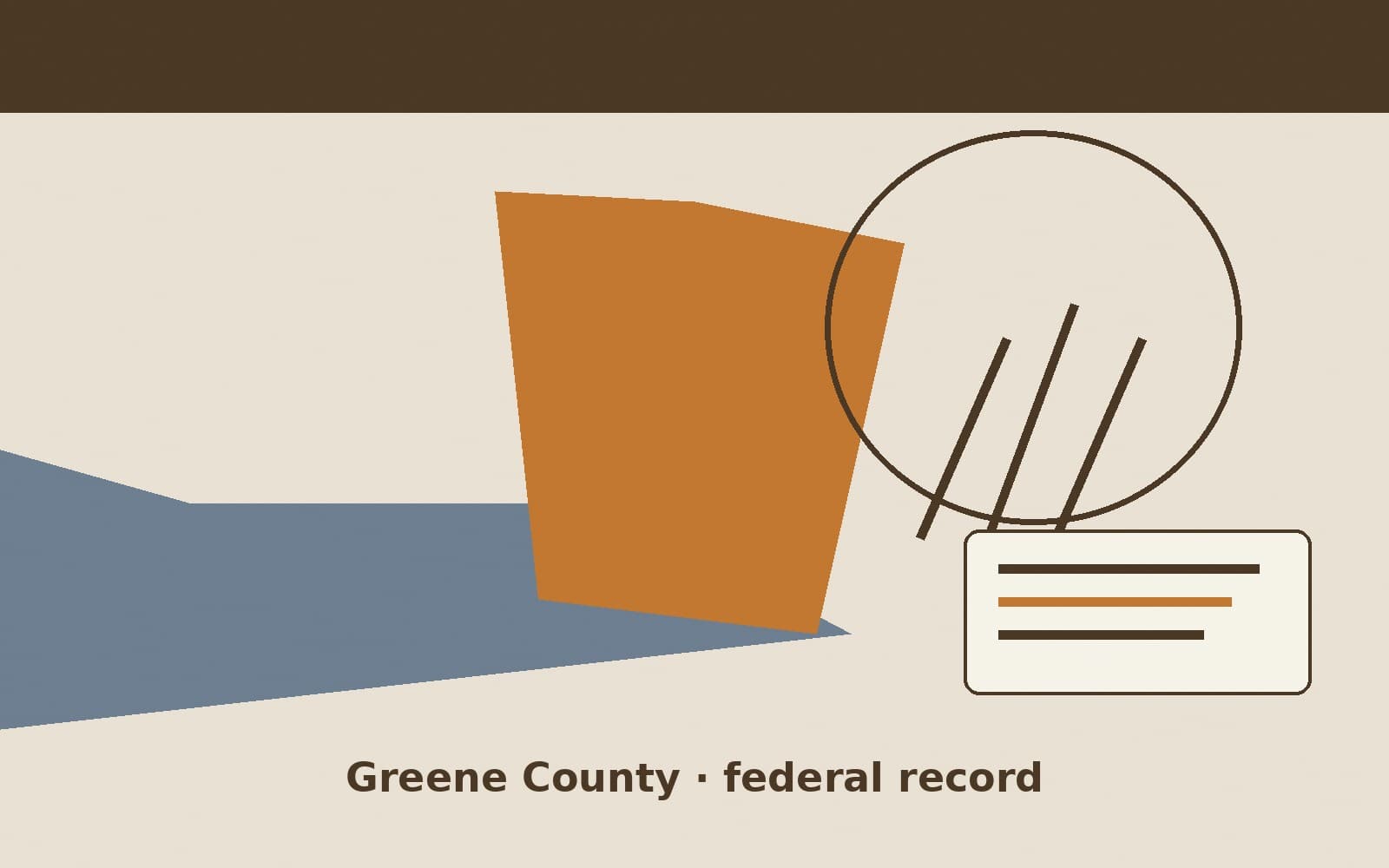 Public notice. Greene County, Indiana, has a federal award on the public books. On September 23, 2026, the Department of Transportation recorded a formula grant of $9,912.86. The o