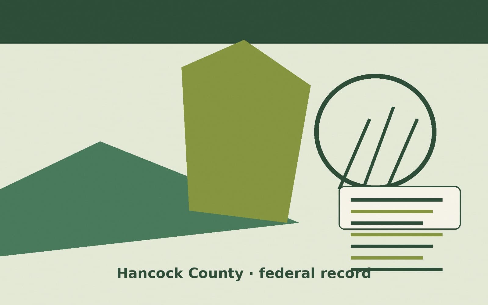 Public notice. Hancock County, Tennessee, has a federal award on the public books. On June 10, 2026, the Department of Transportation recorded a formula grant of $40,896. The offic
