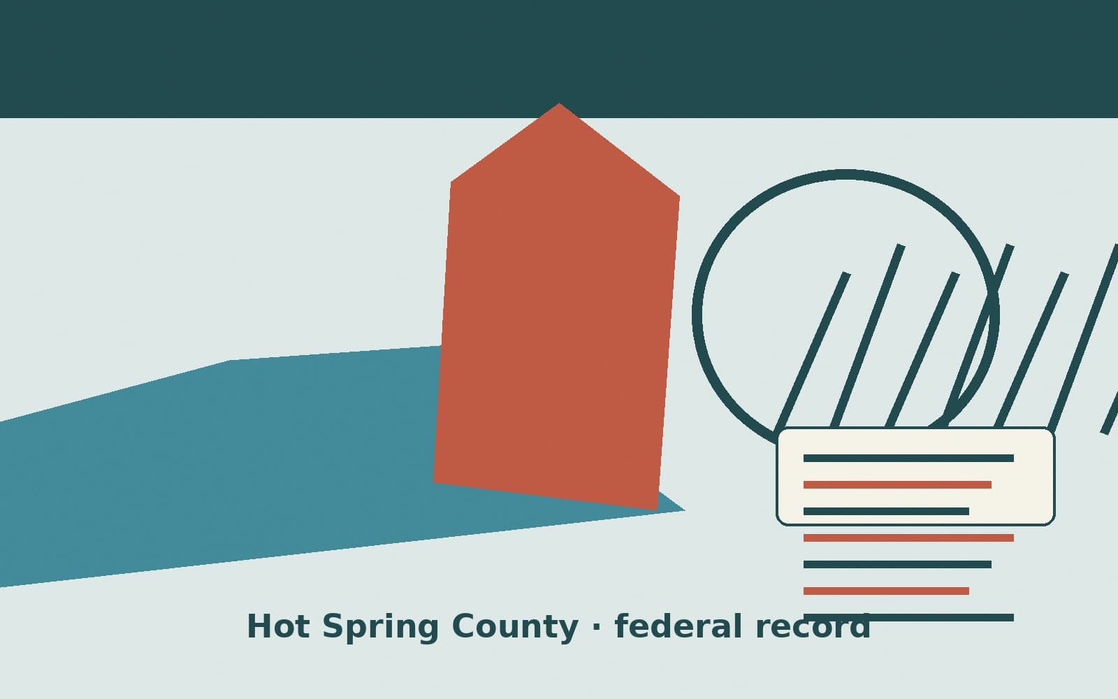 Public notice. Hot Spring County, Arkansas, has a federal award on the public books. On September 24, 2026, the Department of Health and Human Services recorded a project grant of