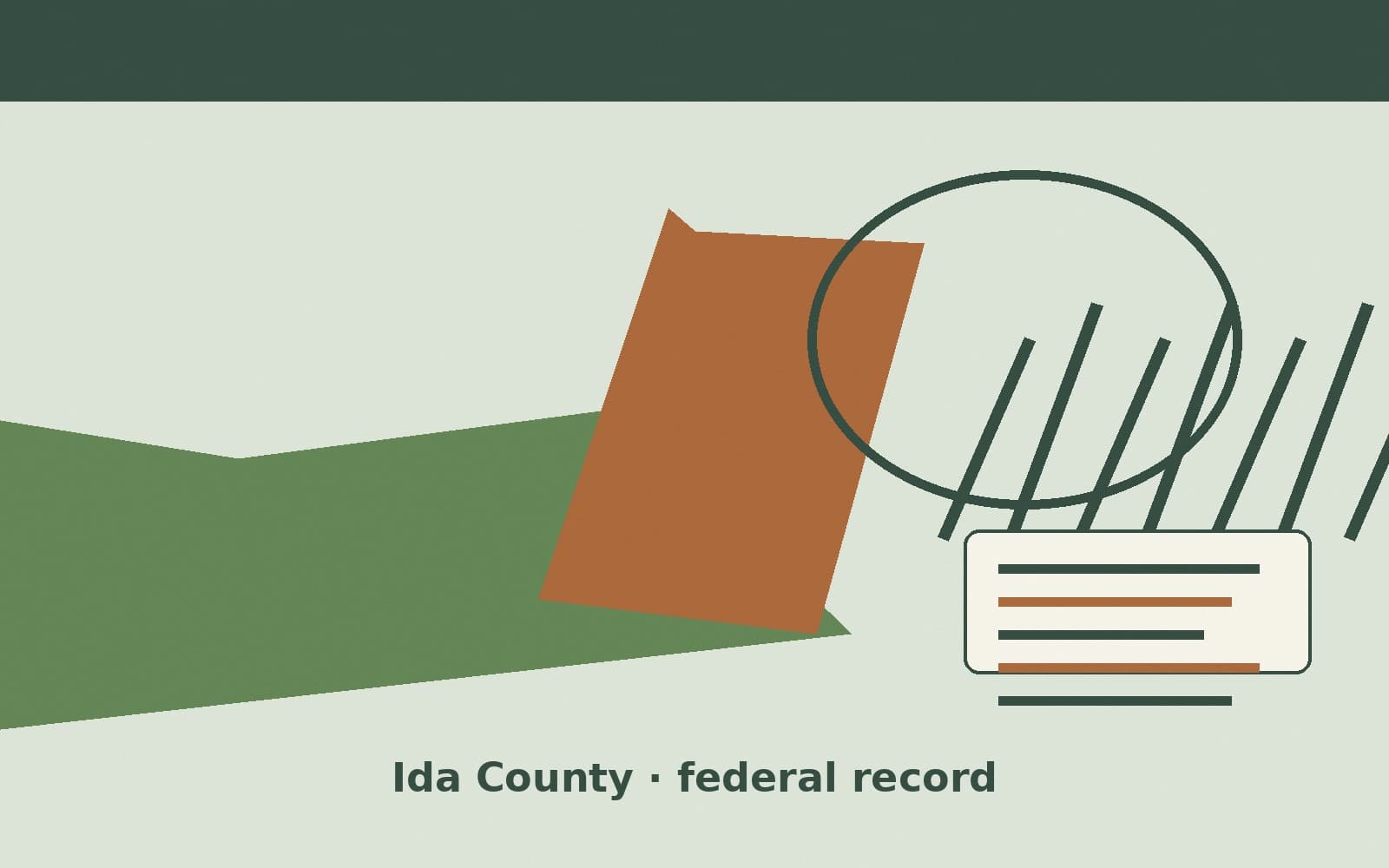 Public notice. Ida County, Iowa, has a federal award on the public books. On August 12, 2026, the Department of Education recorded a formula grant of $52,741. The office on the rec