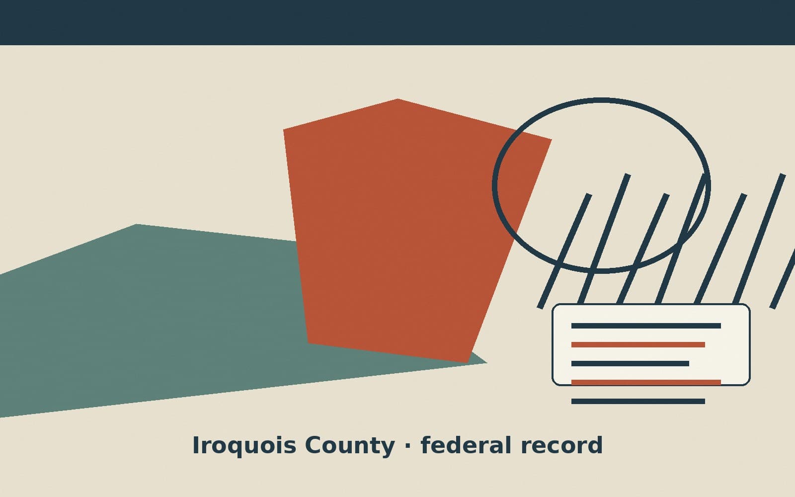 Public notice. Iroquois County, Illinois, has a federal award on the public books. On September 15, 2026, the Department of Agriculture recorded a definitive contract of $70,822.34