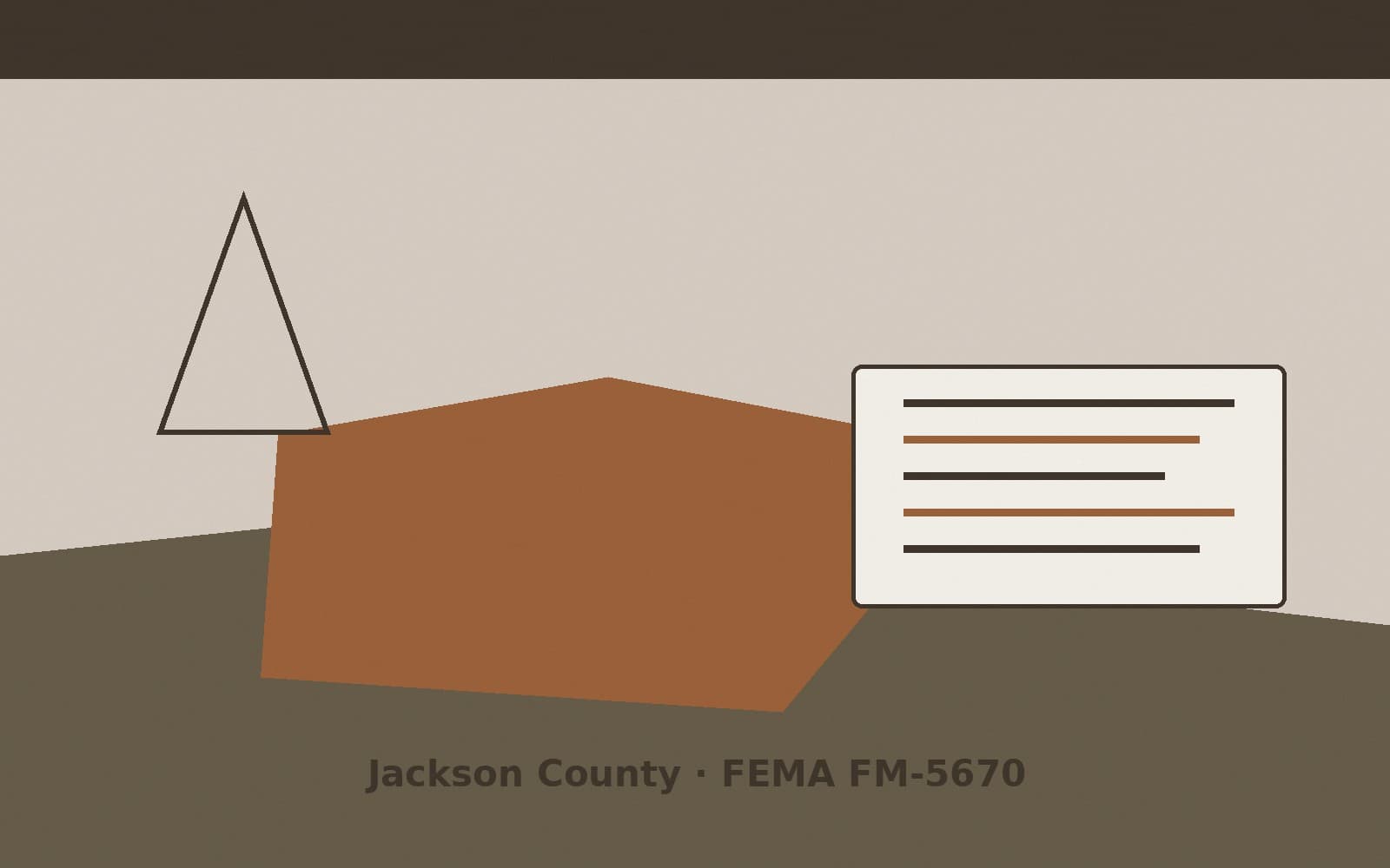 Public notice for Jackson County. On August 14, 2026, FEMA recorded a fire management assistance declaration FM-5670-OR that lists Jackson County as a designated area. FEMA titled
