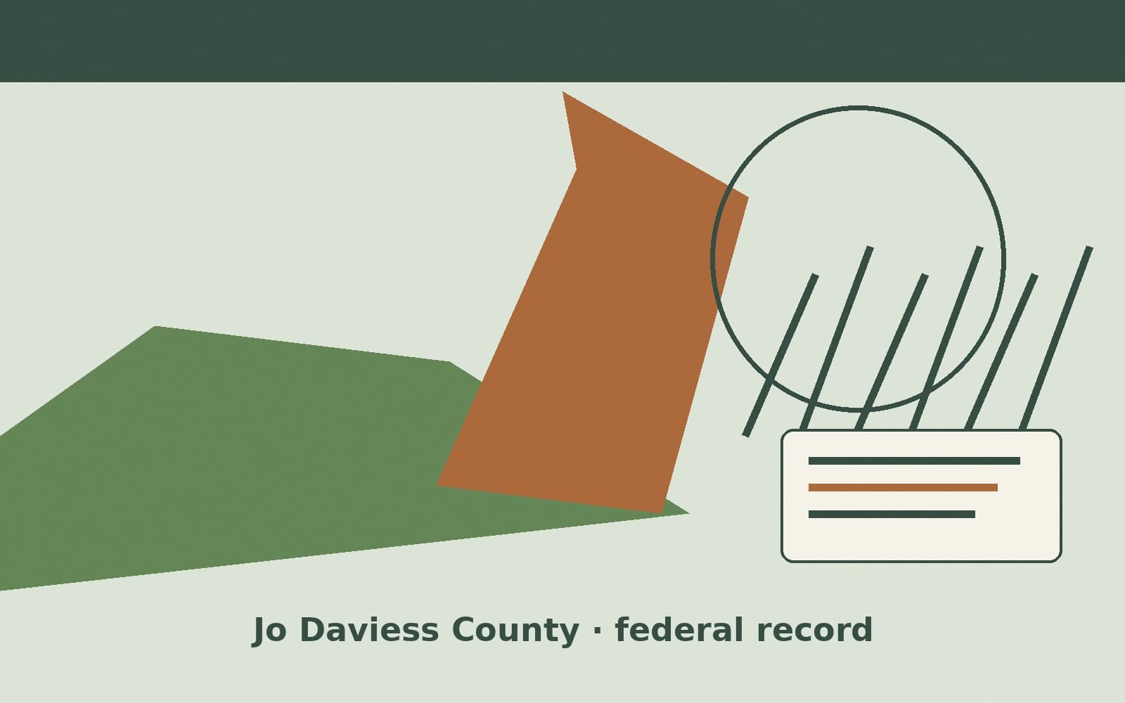 Public notice. Jo Daviess County, Illinois, has a federal award on the public books. On September 17, 2026, the Department of Transportation recorded a formula grant of $1,310,267.