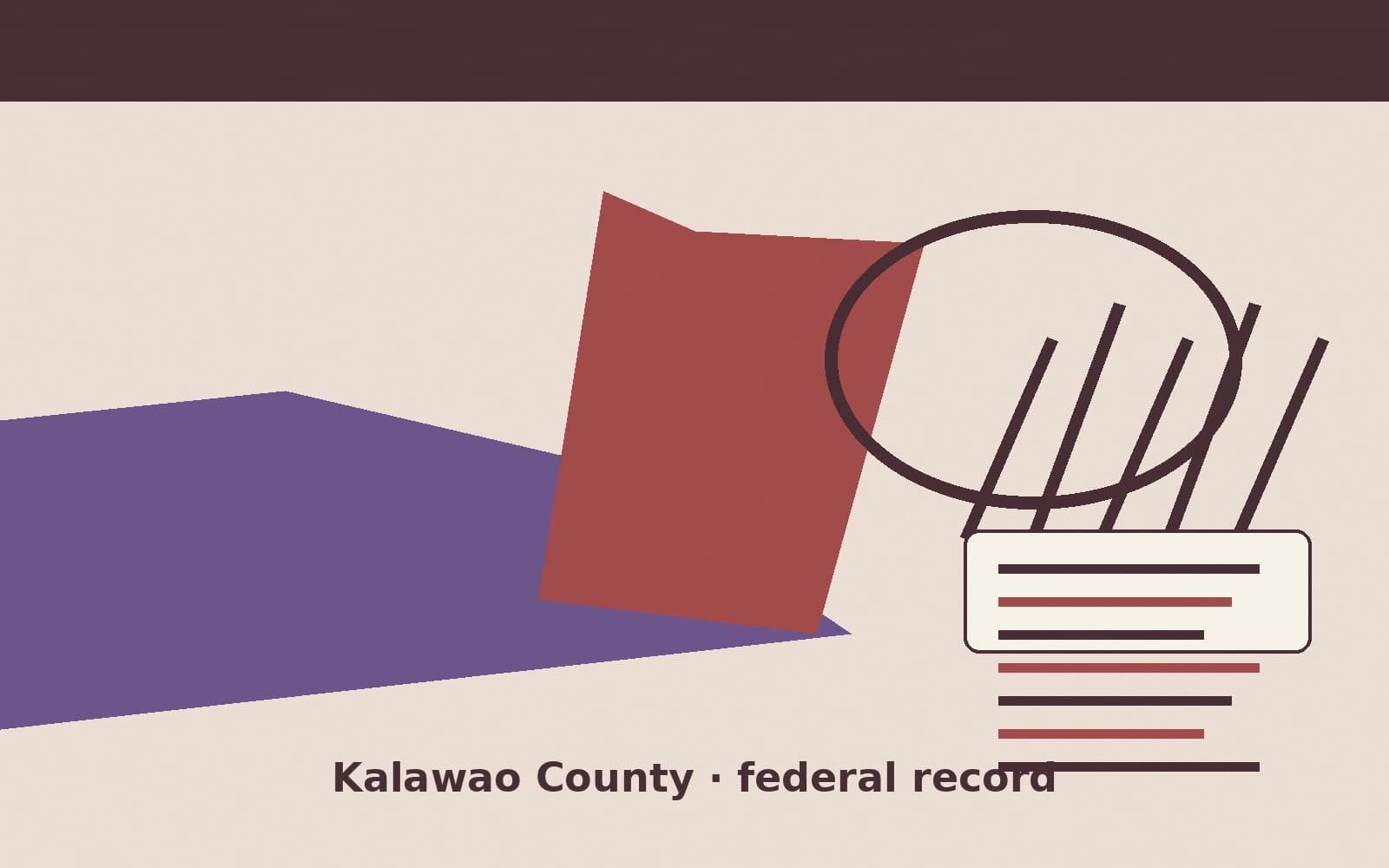 Public notice. Kalawao County, Hawaii, has a federal award on the public books. On September 21, 2026, the Department of the Interior recorded a purchase order of $15,000. The offi