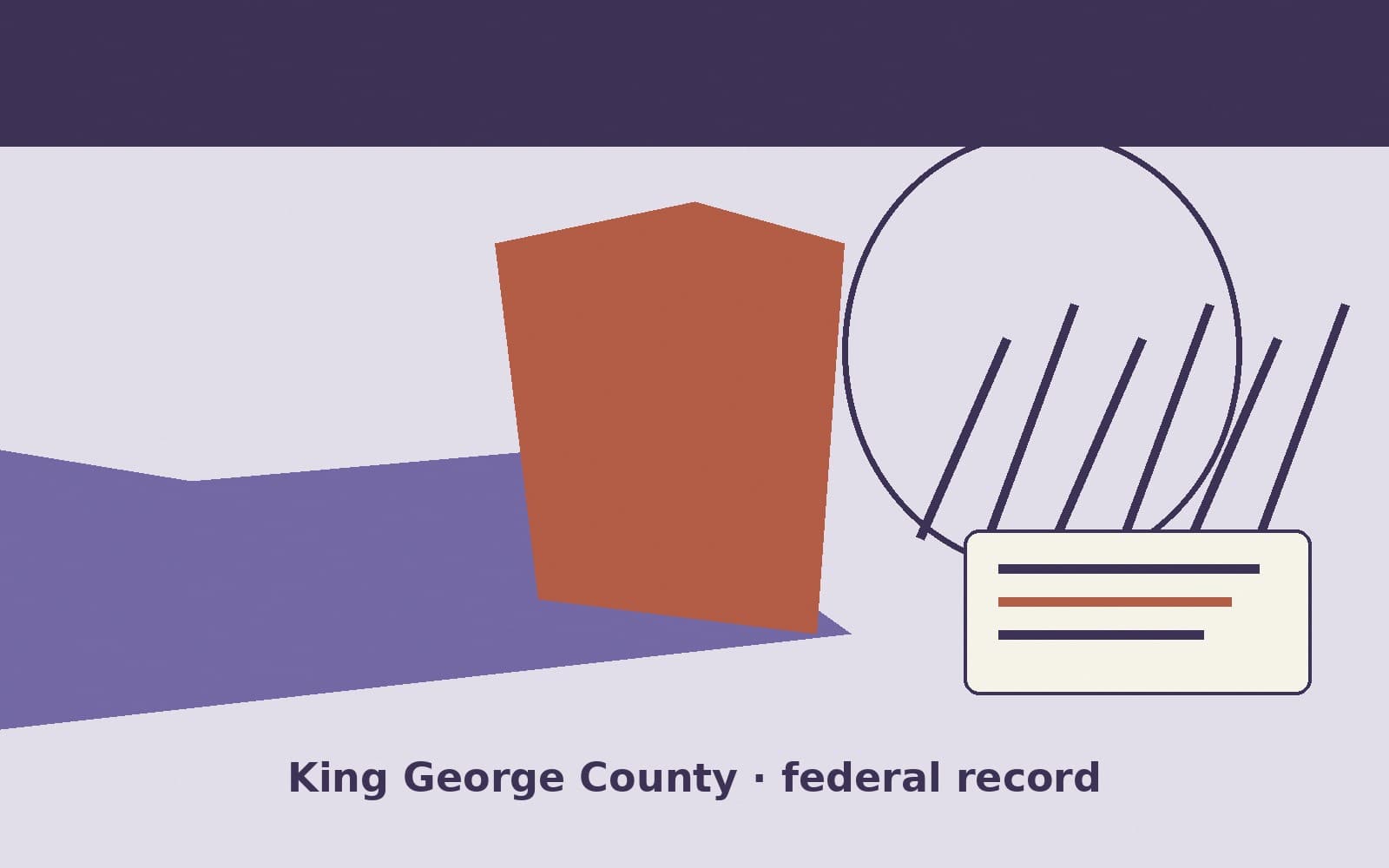 Public notice. King George County, Virginia, has a federal award on the public books. On August 31, 2026, the Department of Transportation recorded a formula grant of $50,000. The