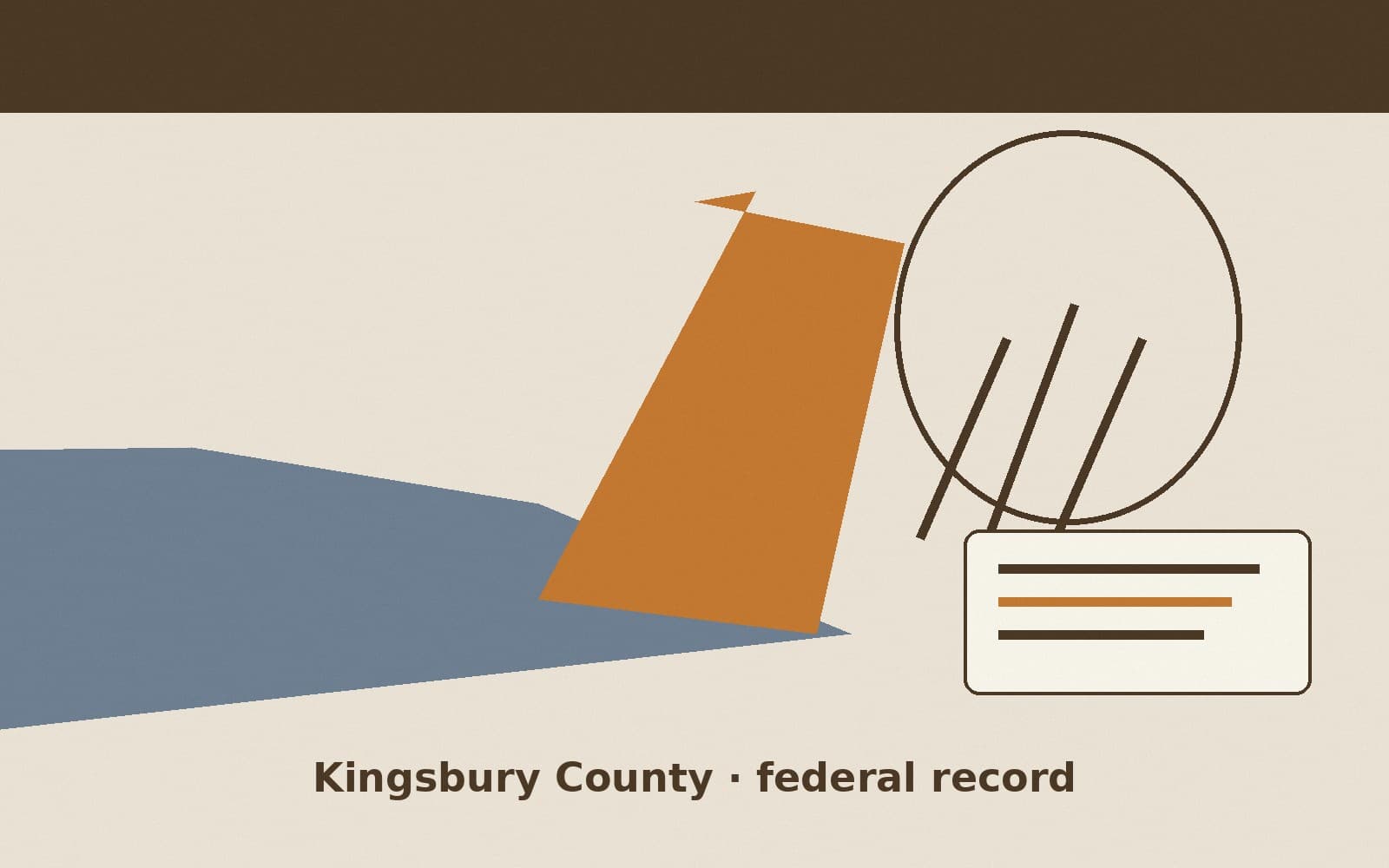 Public notice. Kingsbury County, South Dakota, has a federal award on the public books. On September 8, 2026, the Department of Transportation recorded a formula grant of $374,609.