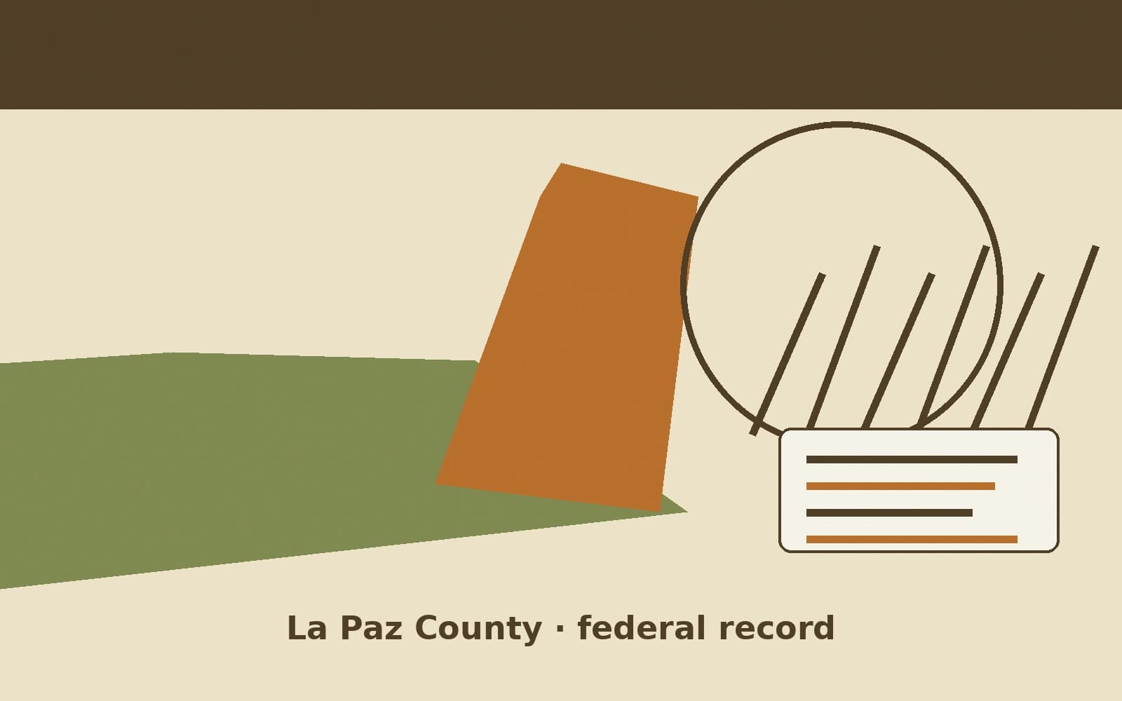 Public notice. La Paz County, Arizona, has a federal award on the public books. On September 23, 2026, the Department of Health and Human Services recorded a purchase order of $28,