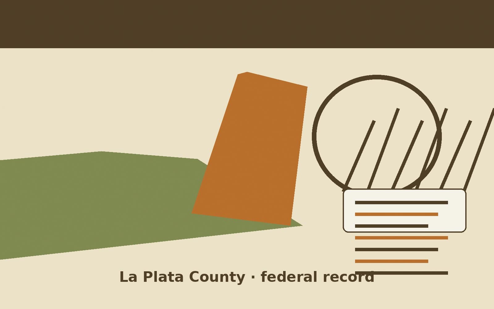 Public notice. La Plata County, Colorado, has a federal award on the public books. On October 1, 2026, the Department of Agriculture recorded a delivery order of $56,000. The offic