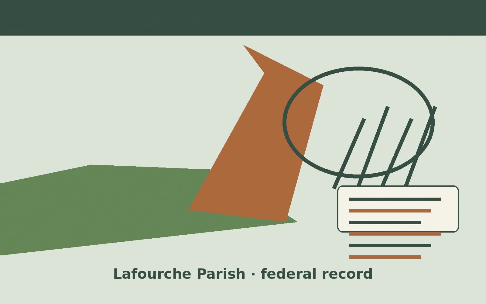 Public notice. Lafourche Parish, Louisiana, has a federal award on the public books. On September 30, 2026, the Department of Homeland Security recorded a definitive contract of $1