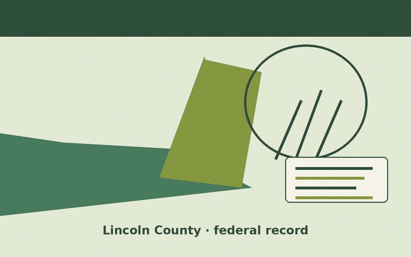 Public notice. Lincoln County, Washington, has a federal award on the public books. On September 18, 2026, the Department of Transportation recorded a formula grant of $1,853,257.