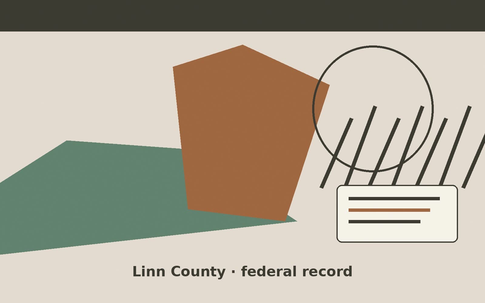 Public notice. Linn County, Kansas, has a federal award on the public books. On September 21, 2026, the Department of the Interior recorded a purchase order of $70,560. The office