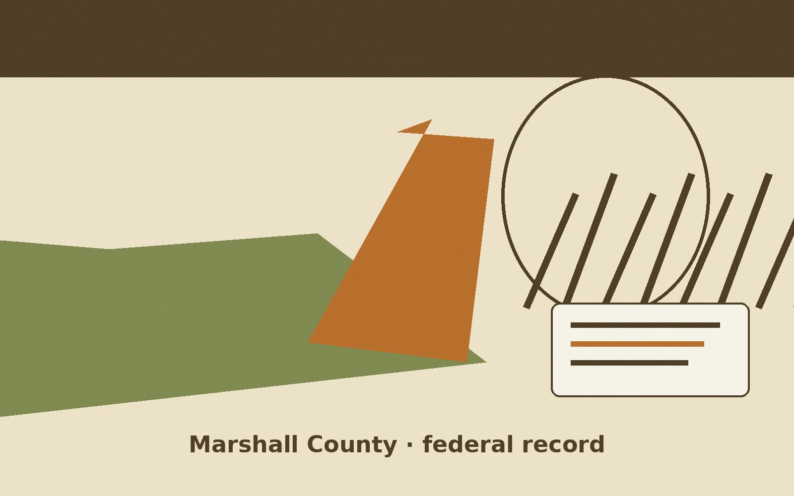 Public notice. Marshall County, Iowa, has a federal award on the public books. On September 3, 2026, the Department of the Interior recorded a purchase order of $575,245.18. The of