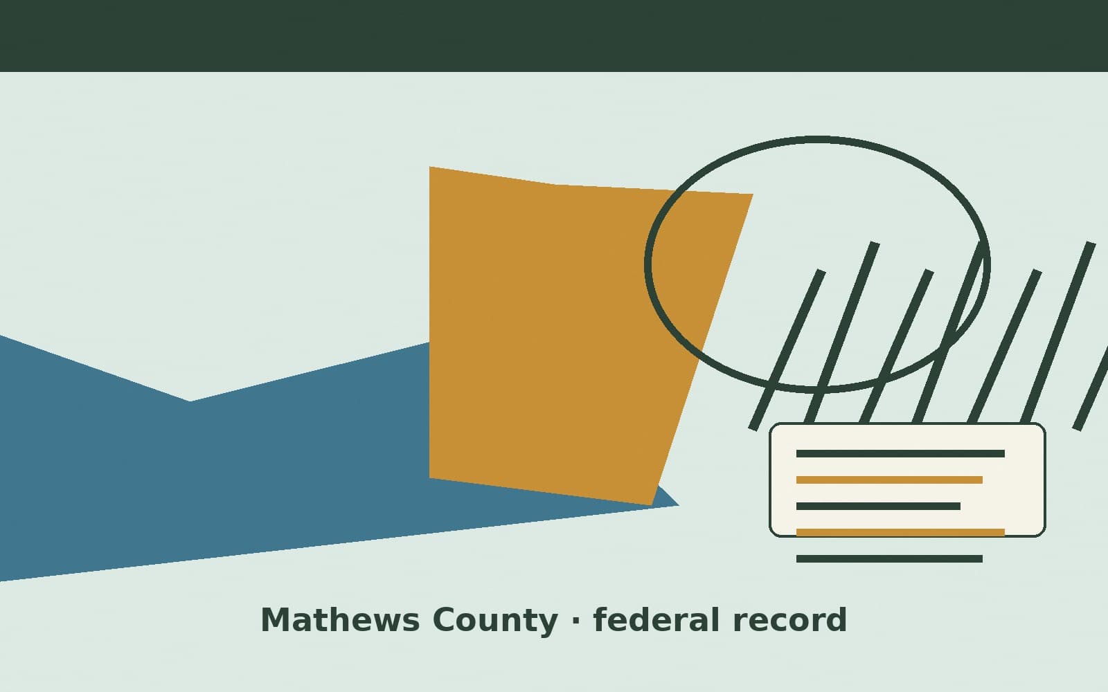 Public notice. Mathews County, Virginia, has a federal award on the public books. On September 23, 2026, the Department of Transportation recorded a formula grant of $366,008. The