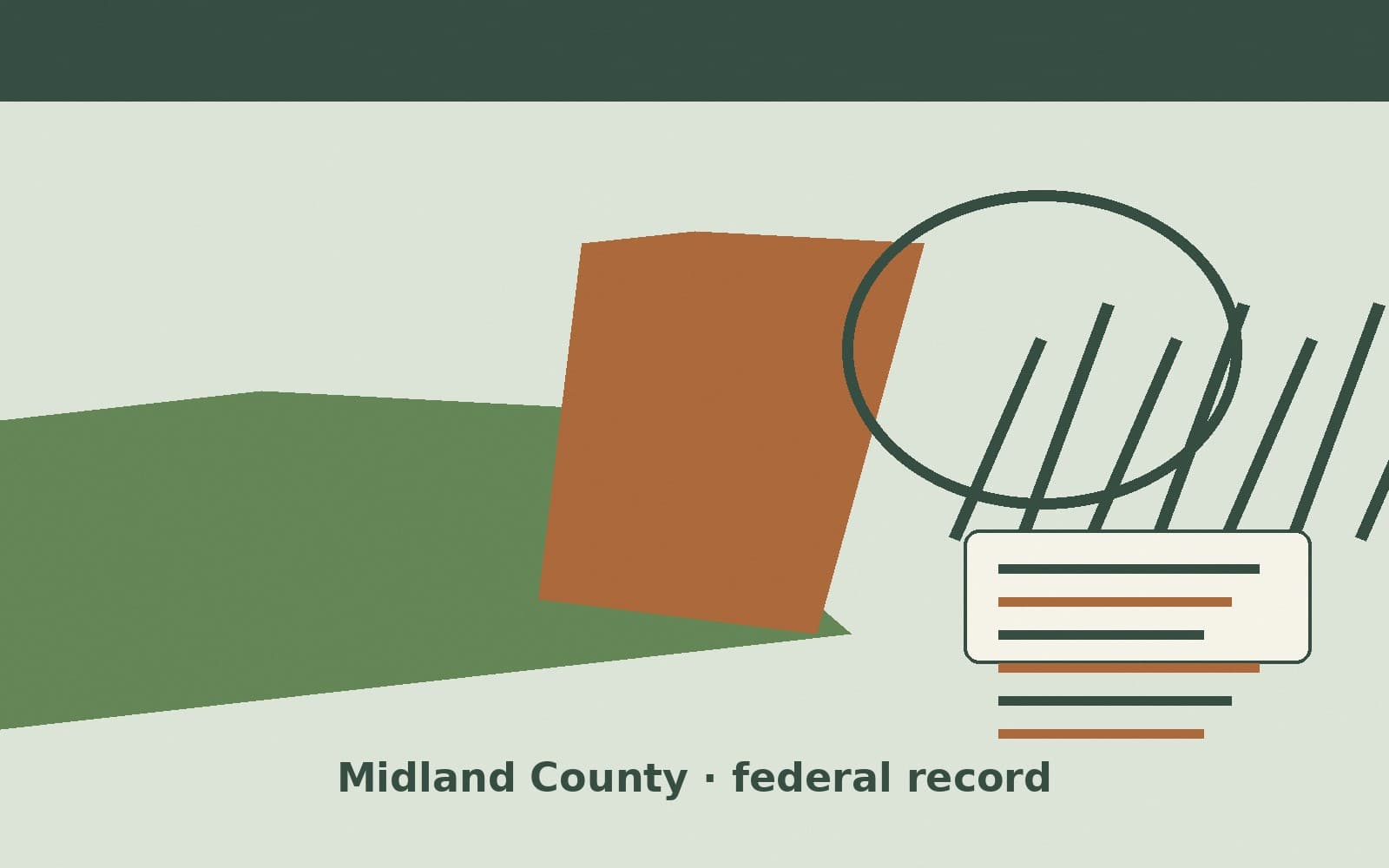 Public notice. Midland County, Michigan, has a federal award on the public books. On September 28, 2026, the Department of Health and Human Services recorded a delivery order of $9