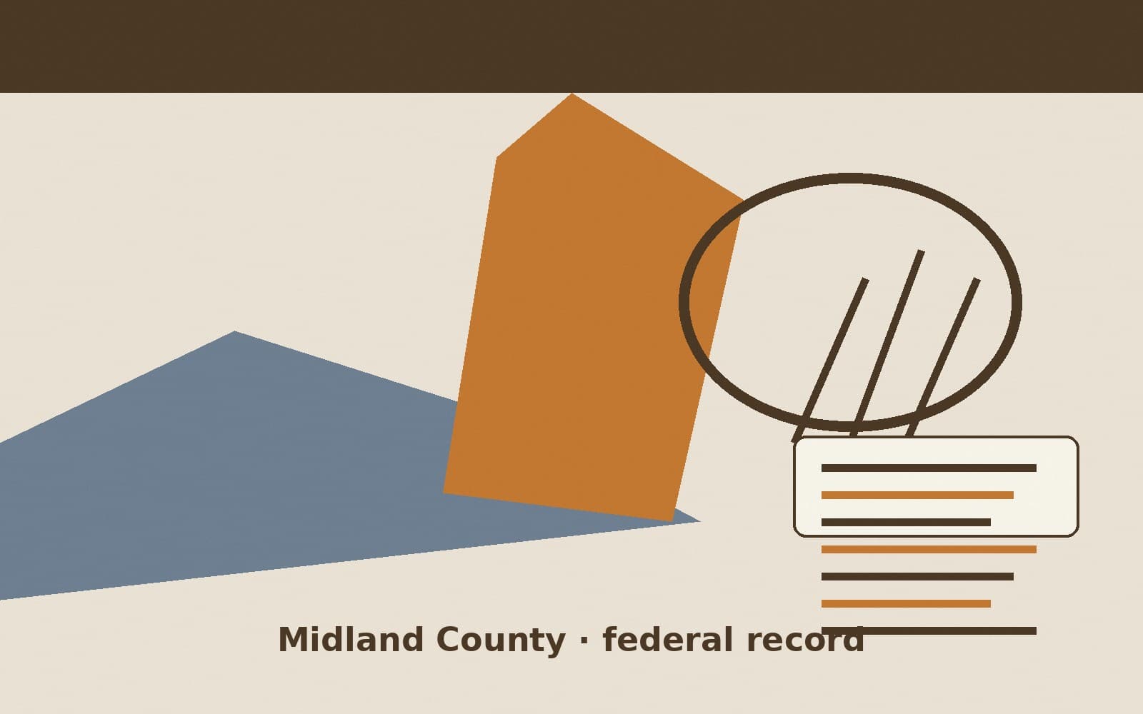 Public notice. Midland County, Texas, has a federal award on the public books. On September 29, 2026, the General Services Administration recorded a definitive contract of $10,759.