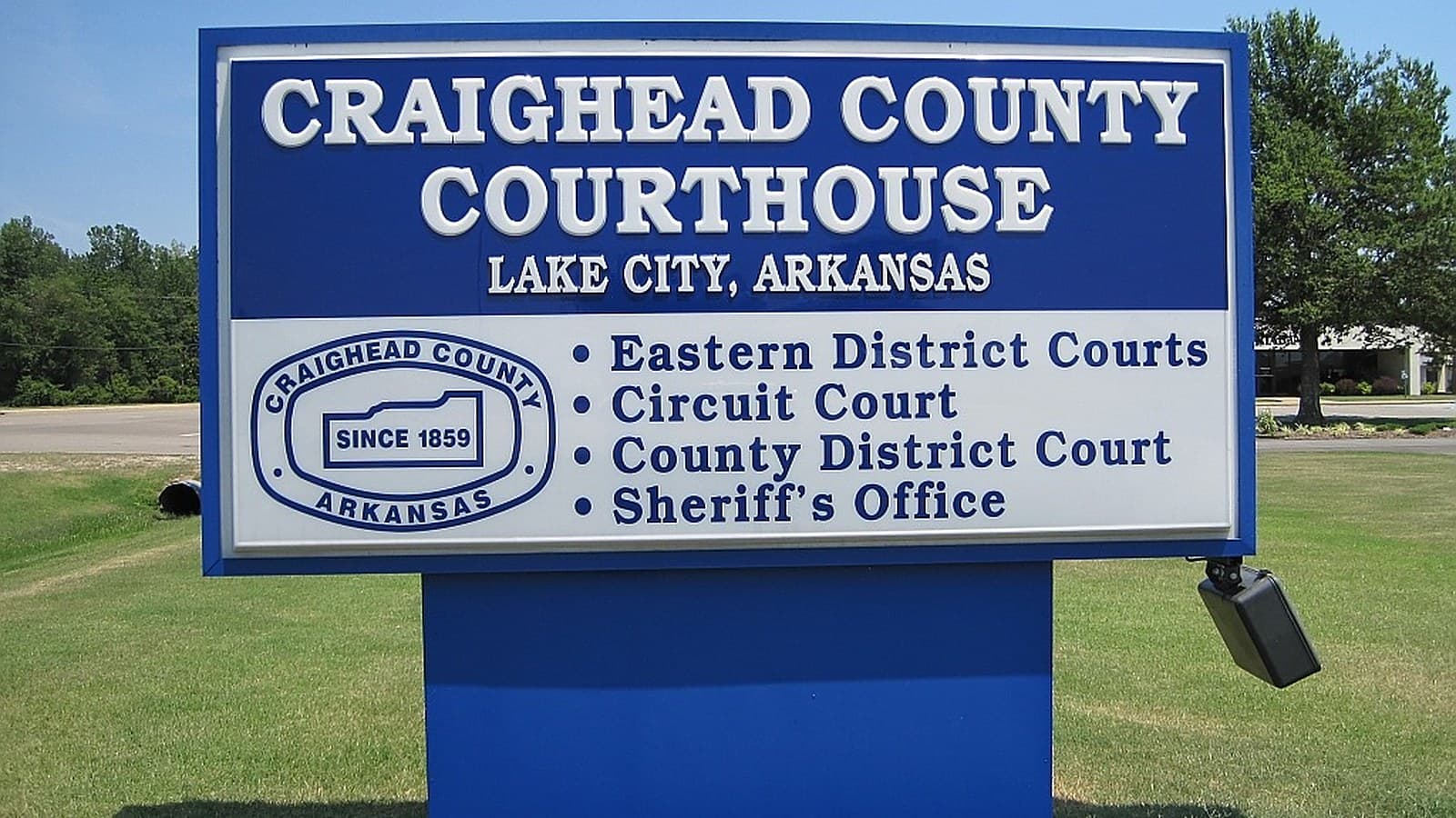 Craighead County Courthouse, Eastern District, in Lake City, Ark., the sale location. Photo: Thomas R. Machnitzki, CC BY 3.0, via Wikimedia Commons.