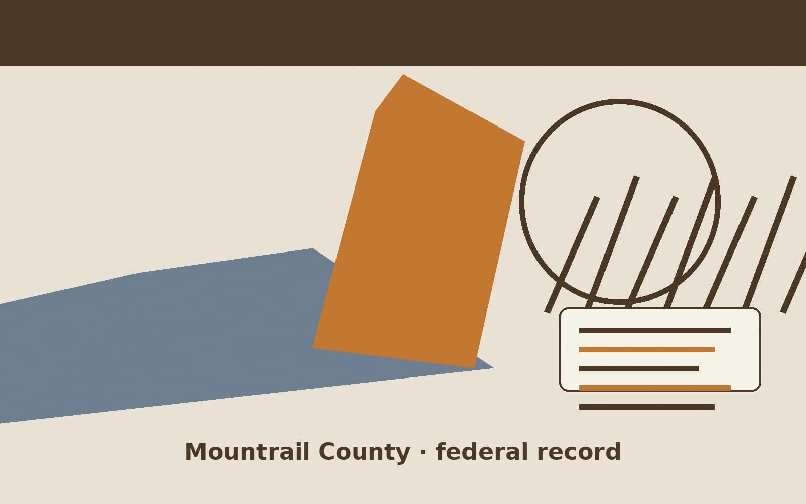 Public notice. Mountrail County, North Dakota, has a federal award on the public books. On September 16, 2026, the Department of the Interior recorded a purchase order of $136,965.