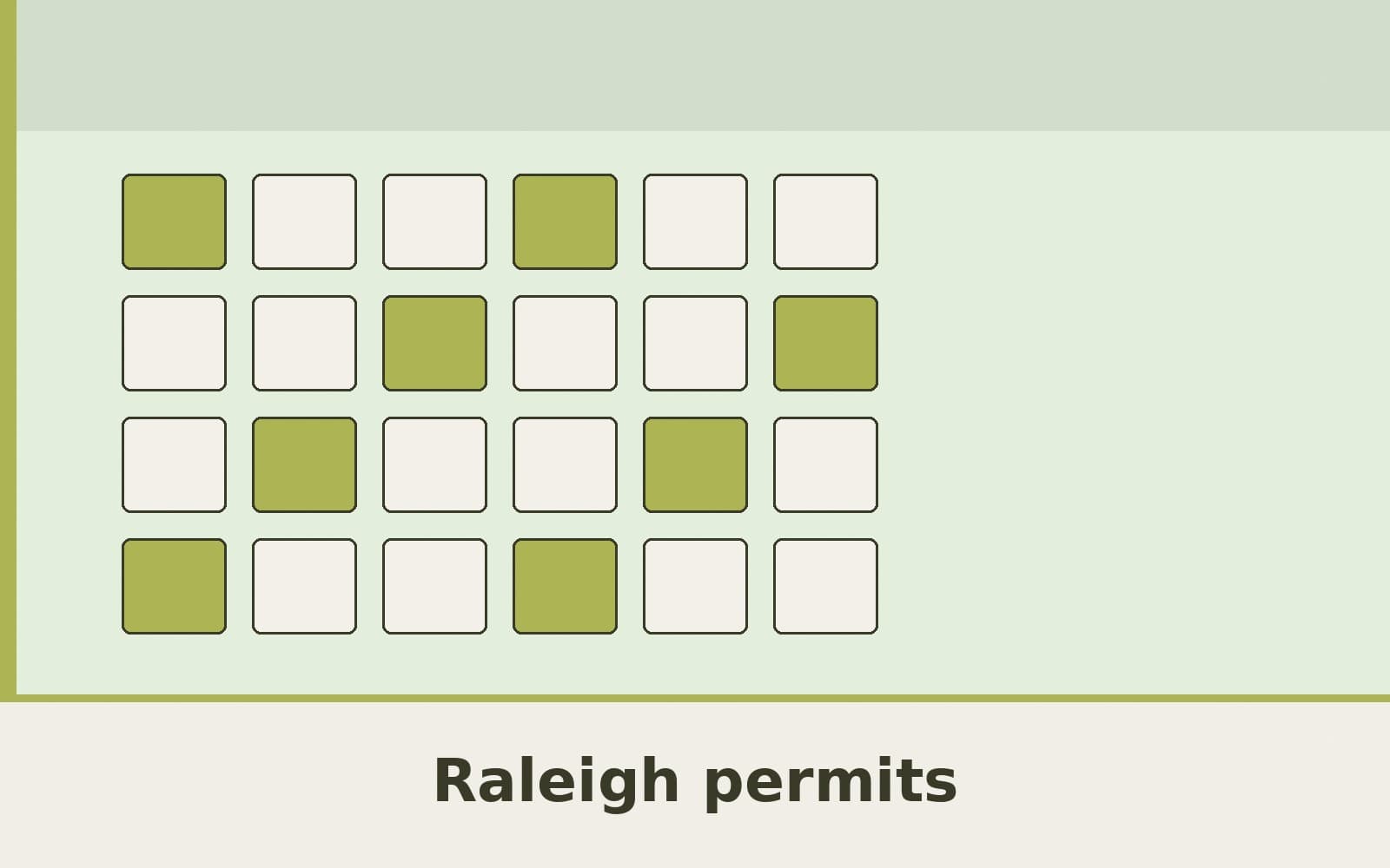 Public notice. Raleigh's open building-permit file lists 86 permits with an issued date from September 27, 2026, through October 3, 2026. The newest issued date in that set is Octo
