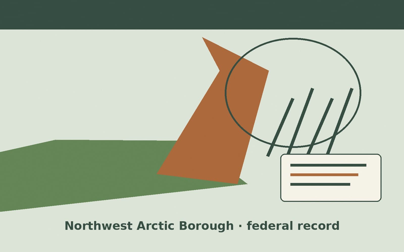 Public notice. Northwest Arctic Borough, Alaska, has a federal award on the public books. On September 25, 2026, the Department of the Interior recorded a delivery order of $77,216