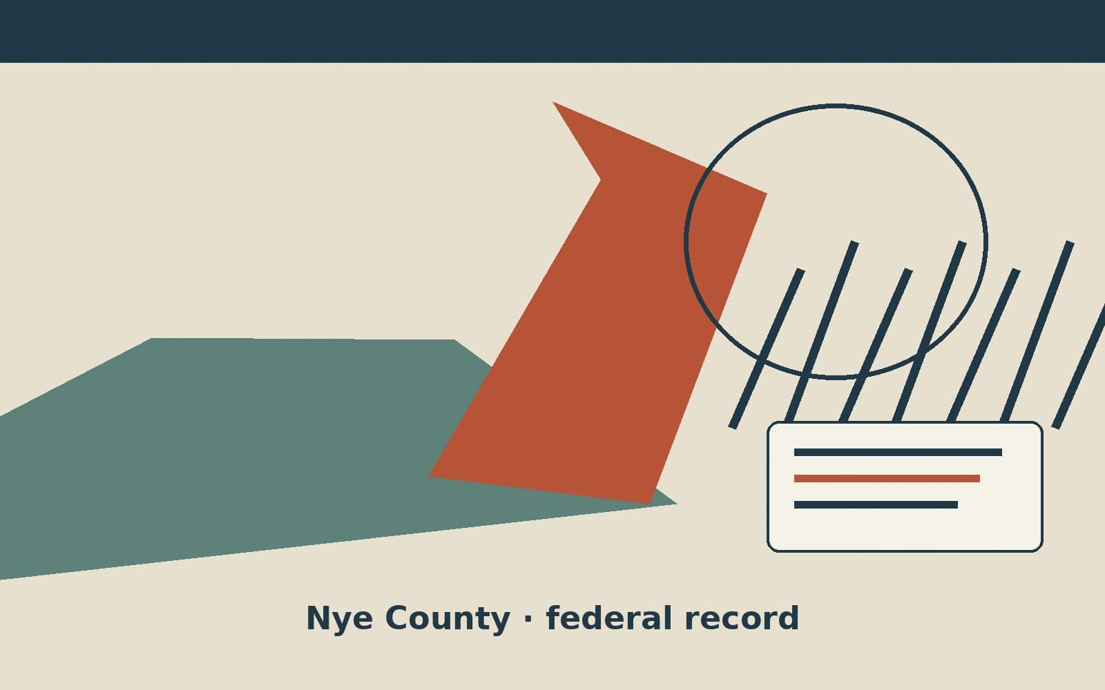 Public notice. Nye County, Nevada, has a federal award on the public books. On September 30, 2026, the Department of Justice recorded a delivery order of $39,642.42. The office on