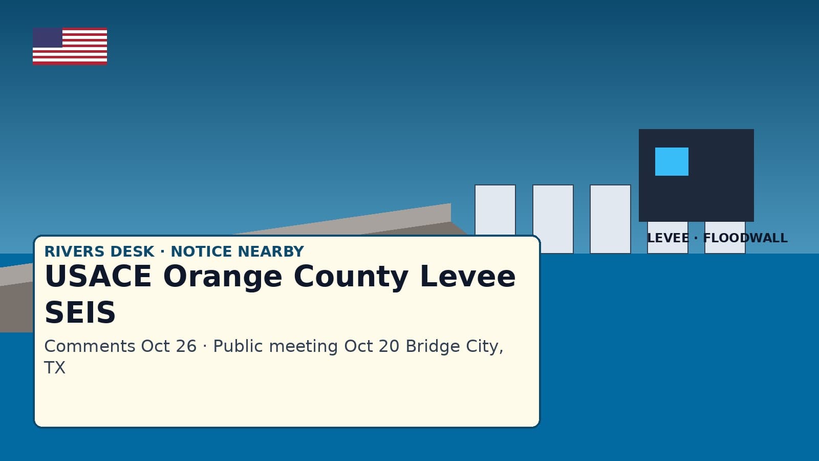 USACE Orange County levee and floodwall mural for S2G draft SEIS comments Oct 26