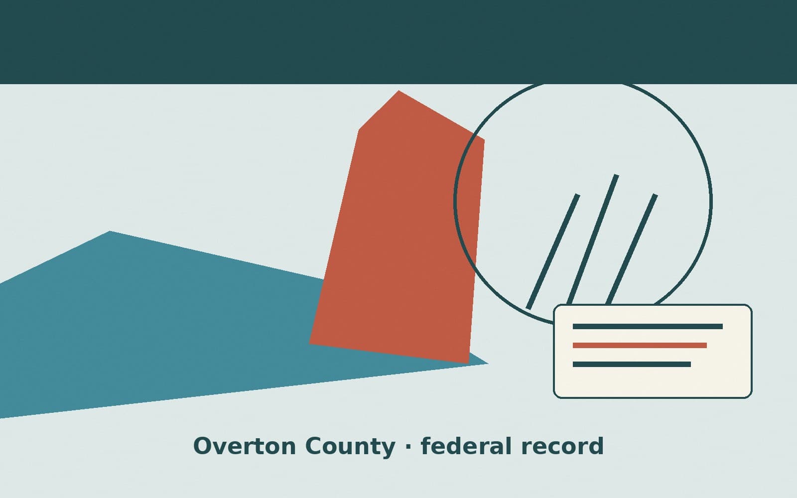 Public notice. Overton County, Tennessee, has a federal award on the public books. On August 20, 2026, the Department of Agriculture recorded a project grant of $60,000. The office