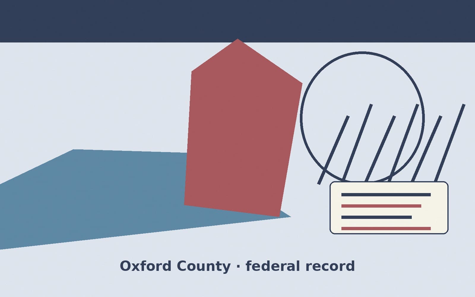 Public notice. Oxford County, Maine, has a federal award on the public books. On September 24, 2026, the Department of Health and Human Services recorded a cooperative agreement of