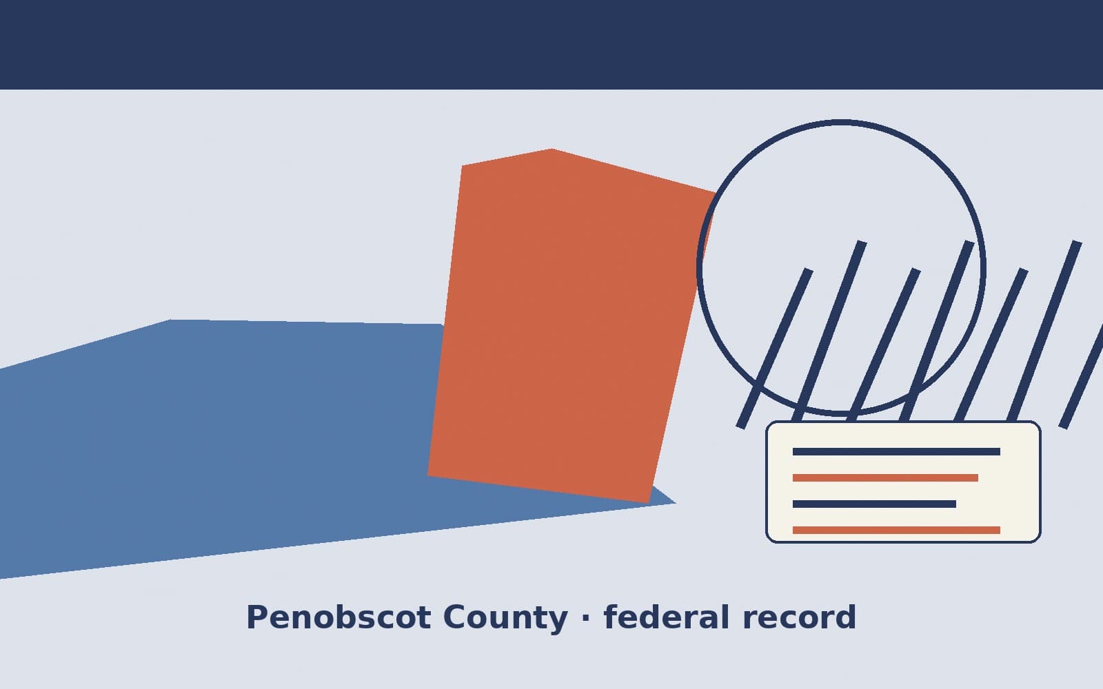 Public notice. Penobscot County, Maine, has a federal award on the public books. On September 29, 2026, the Department of Agriculture recorded a definitive contract of $105,000. Th