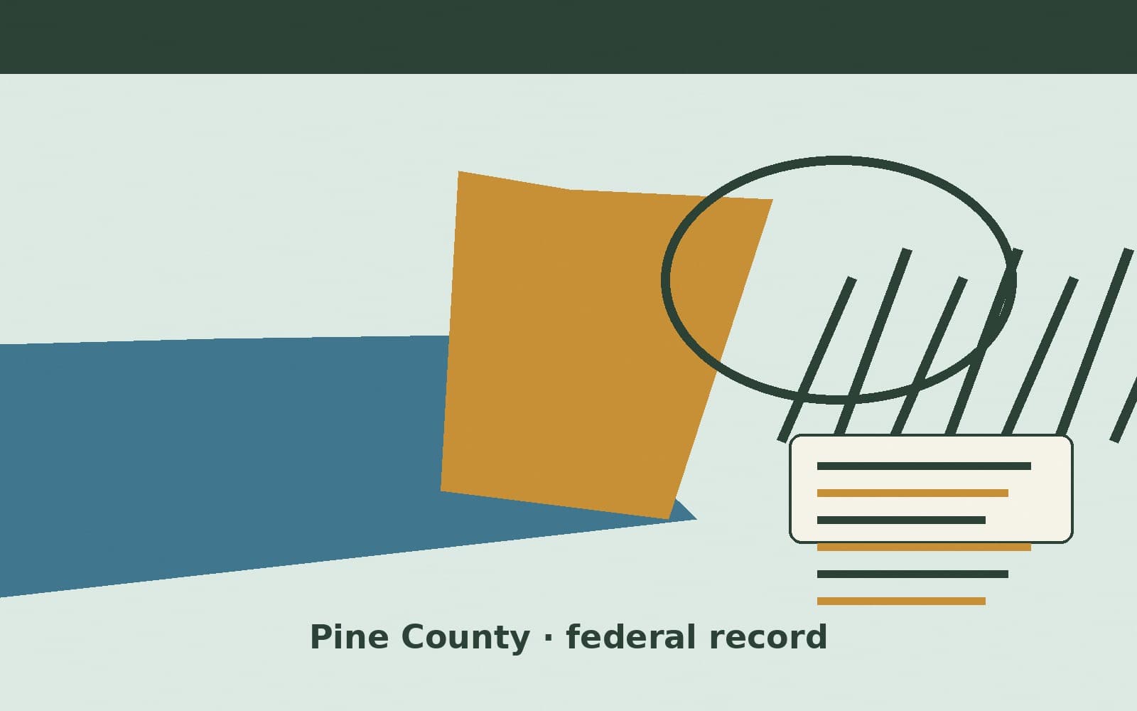 Public notice. Pine County, Minnesota, has a federal award on the public books. On October 1, 2026, the General Services Administration recorded a delivery order of $187. The offic