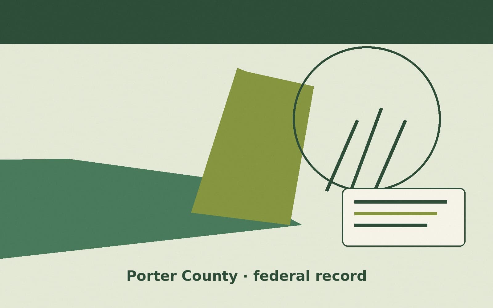 Public notice. Porter County, Indiana, has a federal award on the public books. On September 24, 2026, the Department of the Interior recorded a purchase order of $253,350. The off
