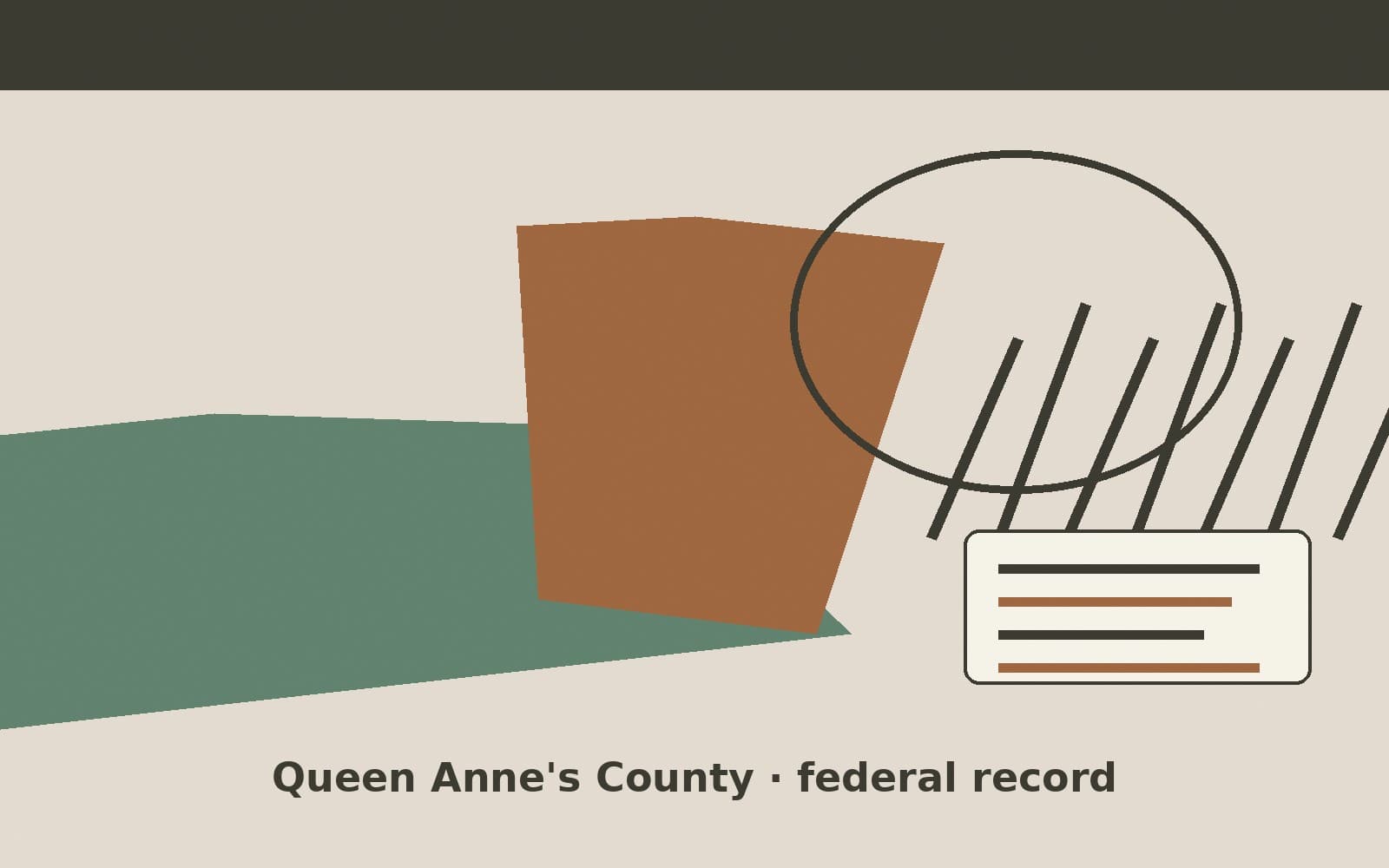 Public notice. Queen Anne's County, Maryland, has a federal award on the public books. On September 22, 2026, the Department of Homeland Security recorded a delivery order of $596,