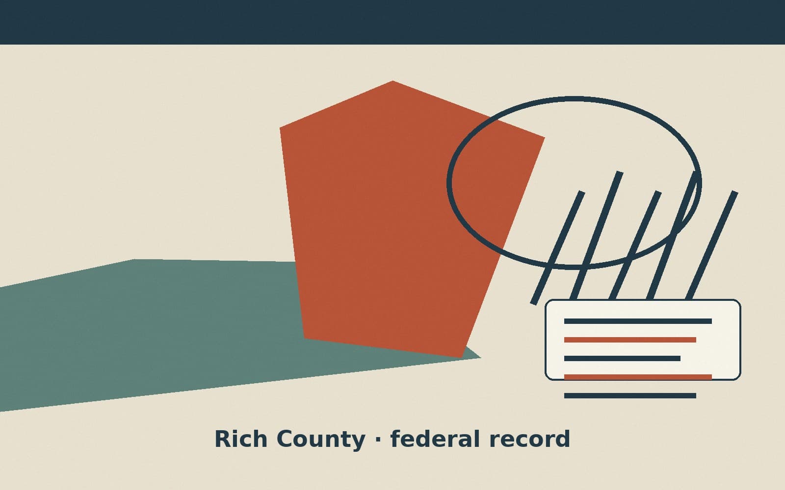 Public notice. Rich County, Utah, has a federal award on the public books. On August 27, 2026, the Department of the Interior recorded a purchase order of $7,500. The office on the