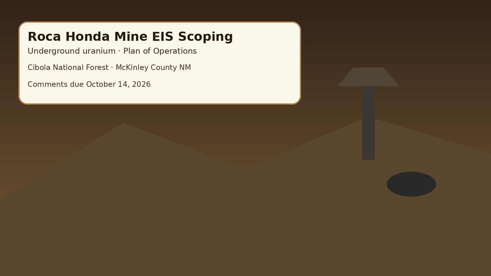 Notice Nearby mining desk paper mural — October 4, 2026